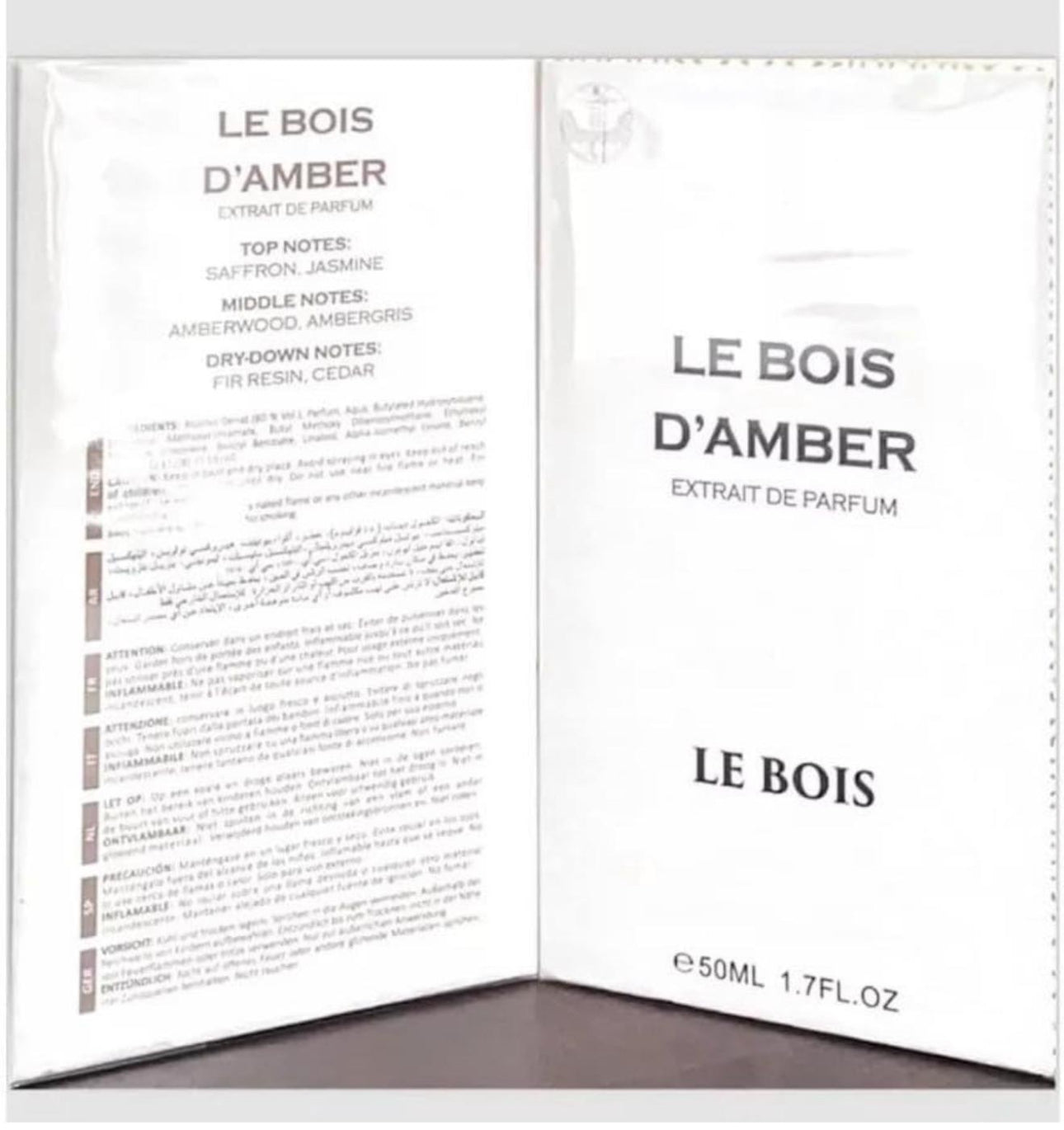 LE BOIS D'AMBER EXTRAIT DE PARFUM 1.7 FL. OZ