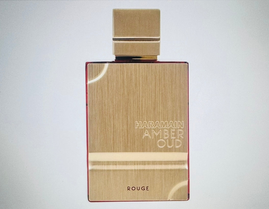 Al Haramain Amber Oud - Rouge for Unisex - Arabian Perfume for Women and Men - Long Lasting Floral Fragrance with Notes of Saffron, Jasmine & Musk - Arabic Eau De Parfum Spray 2.0 oz EDP Spray
